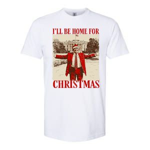 Ill Be Home For Christmas Santa Funny Trump Xmas Pajamas Softstyle CVC T-Shirt