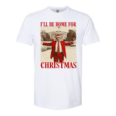 Ill Be Home For Christmas Santa Funny Trump Xmas Pajamas Softstyle CVC T-Shirt