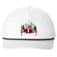 ILl Be Home For Christmas Funny Santa Claus Trump 2024 Snapback Five-Panel Rope Hat