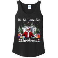 ILl Be Home For Christmas Funny Santa Claus Trump 2024 Ladies Essential Tank