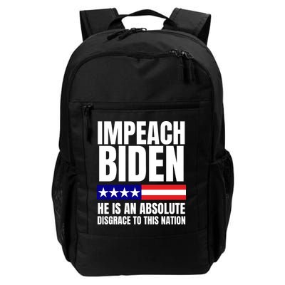 Impeach Biden He Is An Absolute Disgrace To This Nation Political Gift Backpack