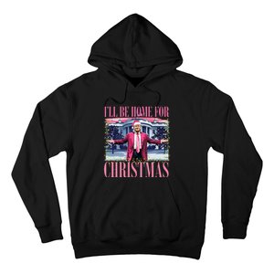 ILl Be Home For Christmas Santa Funny Trump Xmas Pajamas Hoodie