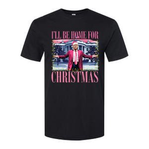 ILl Be Home For Christmas Santa Funny Trump Xmas Pajamas Softstyle CVC T-Shirt