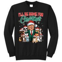 ILl Be Home For Christmas Funny Santa Claus Trump 2024 Sweatshirt