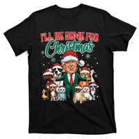 ILl Be Home For Christmas Funny Santa Claus Trump 2024 T-Shirt