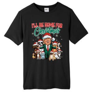 ILl Be Home For Christmas Funny Santa Claus Trump 2024 Tall Fusion ChromaSoft Performance T-Shirt