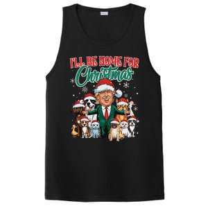 ILl Be Home For Christmas Funny Santa Claus Trump 2024 PosiCharge Competitor Tank