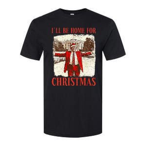 ILl Be Home For Christmas Santa Funny Trump Xmas Pajamas Softstyle® CVC T-Shirt