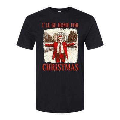 ILl Be Home For Christmas Santa Funny Trump Xmas Pajamas Softstyle CVC T-Shirt