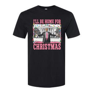 ILl Be Home For Christmas Santa Funny Trump Xmas Pajamas Softstyle CVC T-Shirt