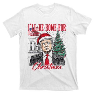 ILl Be Home For Christmas Santa Funny Trump Xmas Pajamas T-Shirt