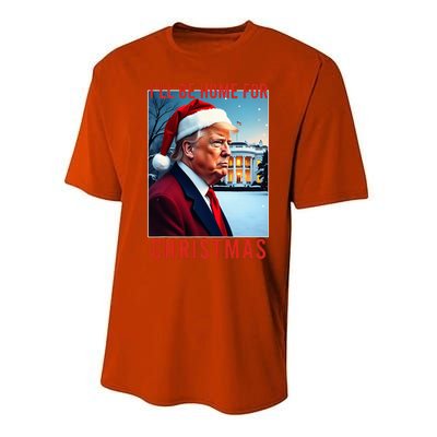 ILl Be Home For Christmas Santa Funny Trump Xmas Pajamas Performance Sprint T-Shirt