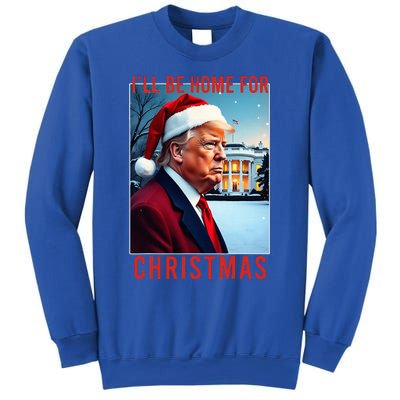 ILl Be Home For Christmas Santa Funny Trump Xmas Pajamas Sweatshirt