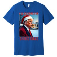 ILl Be Home For Christmas Santa Funny Trump Xmas Pajamas Premium T-Shirt