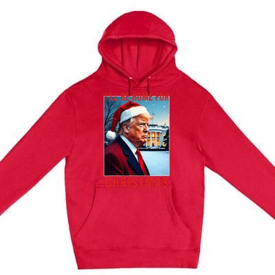 ILl Be Home For Christmas Santa Funny Trump Xmas Pajamas Premium Pullover Hoodie