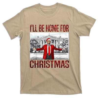 ILl Be Home For Christmas Santa Funny Trump Xmas Pajamas T-Shirt