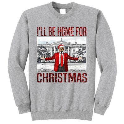 ILl Be Home For Christmas Santa Funny Trump Xmas Pajamas Sweatshirt