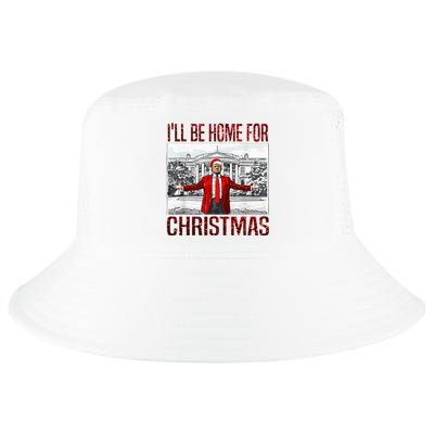 ILl Be Home For Christmas Santa Funny Trump Xmas Pajamas Cool Comfort Performance Bucket Hat