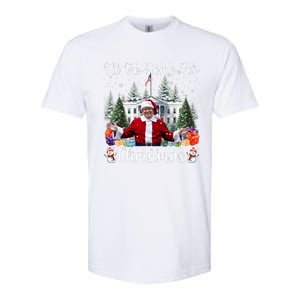 ILl Be Home For Christmas Funny Santa Claus Trump 2024 Softstyle CVC T-Shirt