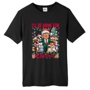 ILl Be Home For Christmas Funny Trump Pets Dog Cat Xmas Tall Fusion ChromaSoft Performance T-Shirt