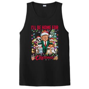 ILl Be Home For Christmas Funny Trump Pets Dog Cat Xmas PosiCharge Competitor Tank