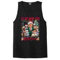 ILl Be Home For Christmas Funny Trump Pets Dog Cat Xmas PosiCharge Competitor Tank