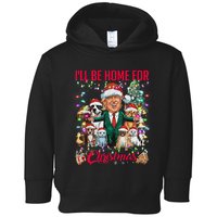 ILl Be Home For Christmas Funny Trump Pets Dog Cat Xmas Toddler Hoodie