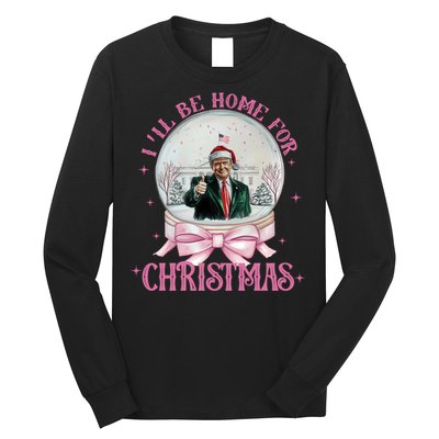 ILl Be Home For Christmas Trump Xmas 2024 Sweat Long Sleeve Shirt