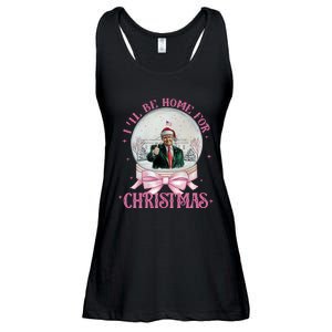 ILl Be Home For Christmas Trump Xmas 2024 Sweat Ladies Essential Flowy Tank