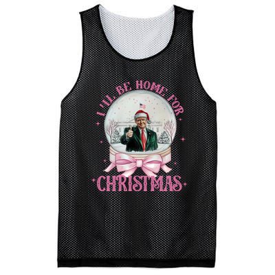 ILl Be Home For Christmas Trump Xmas 2024 Sweat Mesh Reversible Basketball Jersey Tank