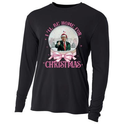 ILl Be Home For Christmas Trump Xmas 2024 Sweat Cooling Performance Long Sleeve Crew