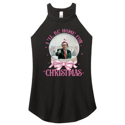 ILl Be Home For Christmas Trump Xmas 2024 Sweat Women's Perfect Tri Rocker Tank