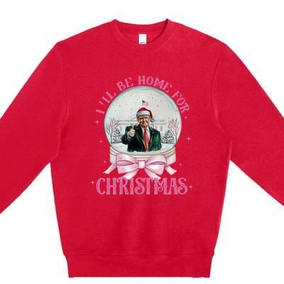 ILl Be Home For Christmas Trump Xmas 2024 Sweat Premium Crewneck Sweatshirt