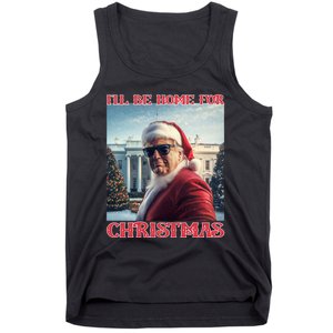 ILl Be Home For Christmas Trump Santa Selfie White House Tank Top