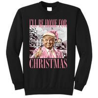 ILl Be Home For Christmas Santa Funny Trump Xmas Pajamas Sweatshirt