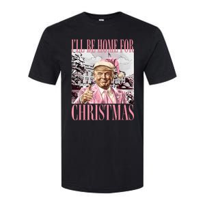 ILl Be Home For Christmas Santa Funny Trump Xmas Pajamas Softstyle CVC T-Shirt