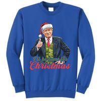 ILl Be Home For Christmas Santa Funny Trump Xmas Sweatshirt