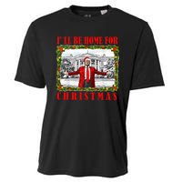 ILl Be Home For Christmas Funny Santa Claus Trump 2024 Cooling Performance Crew T-Shirt