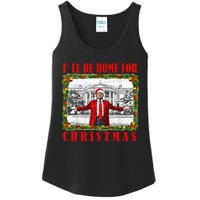 ILl Be Home For Christmas Funny Santa Claus Trump 2024 Ladies Essential Tank