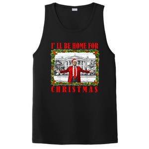 ILl Be Home For Christmas Funny Santa Claus Trump 2024 PosiCharge Competitor Tank