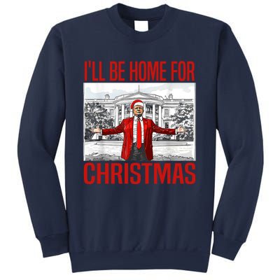 ILl Be Home For Christmas Xmas Trump Pajamas Holiday Santa Sweatshirt