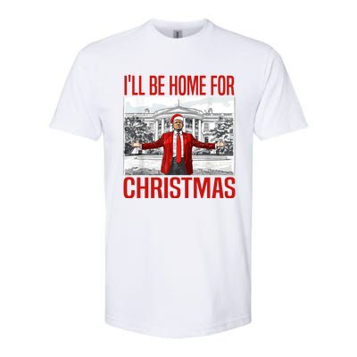 ILl Be Home For Christmas Xmas Trump Pajamas Holiday Santa Softstyle CVC T-Shirt