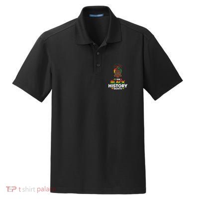 IM Black History Month African American Dry Zone Grid Polo