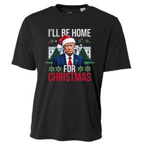 ILl Be Home For Christmas Funny Santa Claus Trump 2024 Cooling Performance Crew T-Shirt