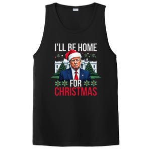 ILl Be Home For Christmas Funny Santa Claus Trump 2024 PosiCharge Competitor Tank