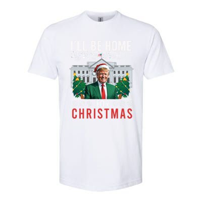 ILl Be Home For Christmas Funny Trump Ugly Xmas Funny Gift Softstyle CVC T-Shirt