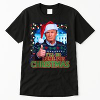 ILl Be Home For Christmas Santa Funny Trump Ugly Sweatshirt Tall T-Shirt