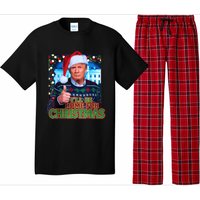 ILl Be Home For Christmas Santa Funny Trump Ugly Sweatshirt Pajama Set