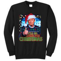 ILl Be Home For Christmas Santa Funny Trump Ugly Sweatshirt Tall Sweatshirt