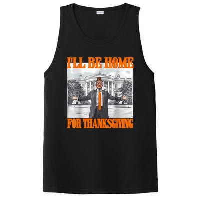 ILl Be Home For Thanksgiving Funny Trump PosiCharge Competitor Tank